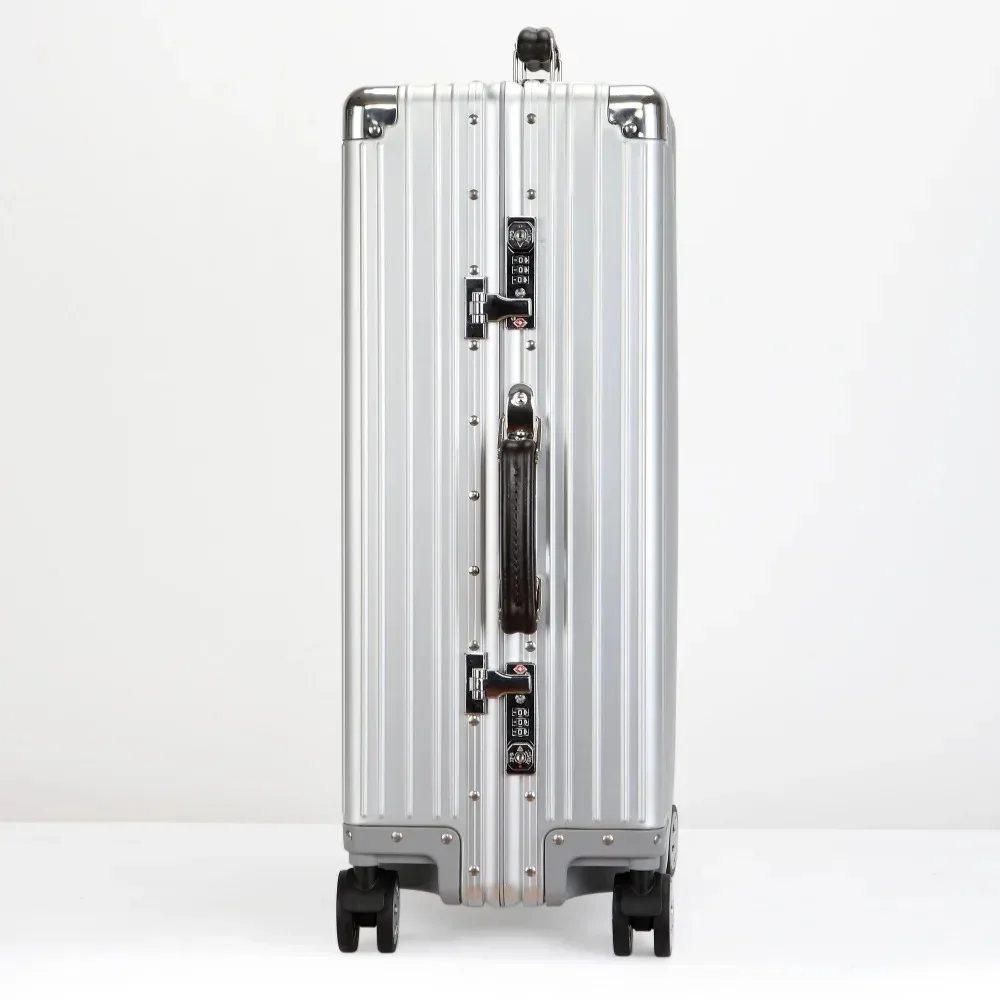 valise rétro en alliage d'aluminium et de magnésium, bagage roulant de haute qualité, boîtier de chariot 20/24/26/29 pouces, sac de voyage d'embarquement à main