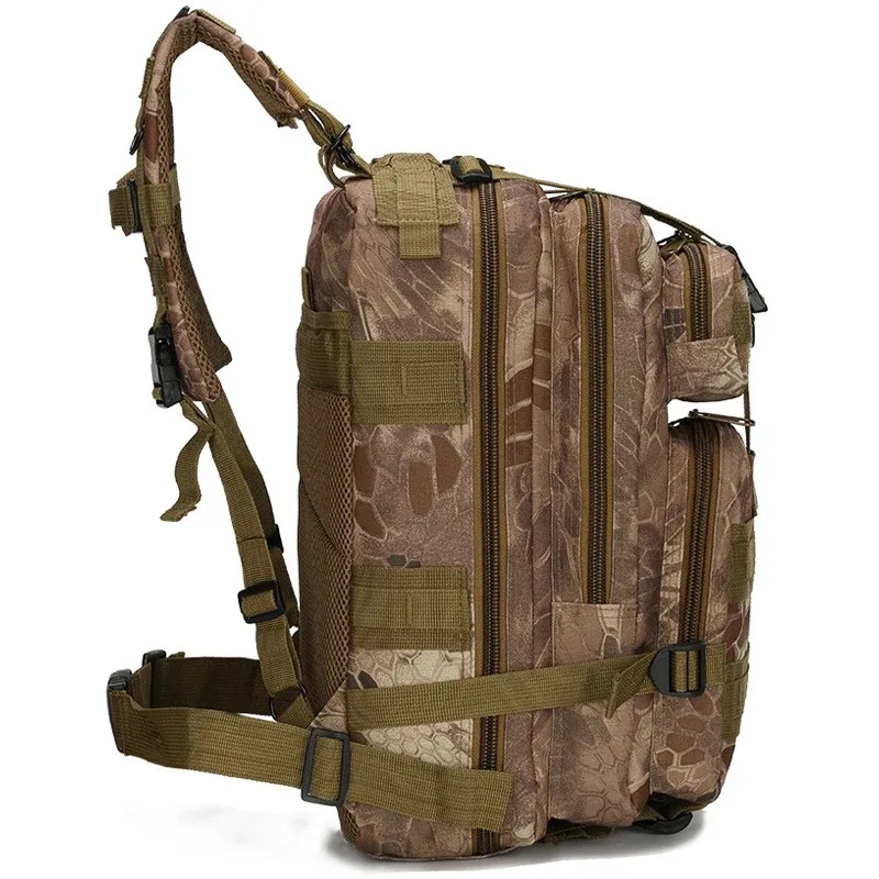 sac tactique militaire 30l, sac d'alpinisme pour sports de plein air oxford, sac à dos de camouflage étanche 3p pour camping voyage 11 couleurs