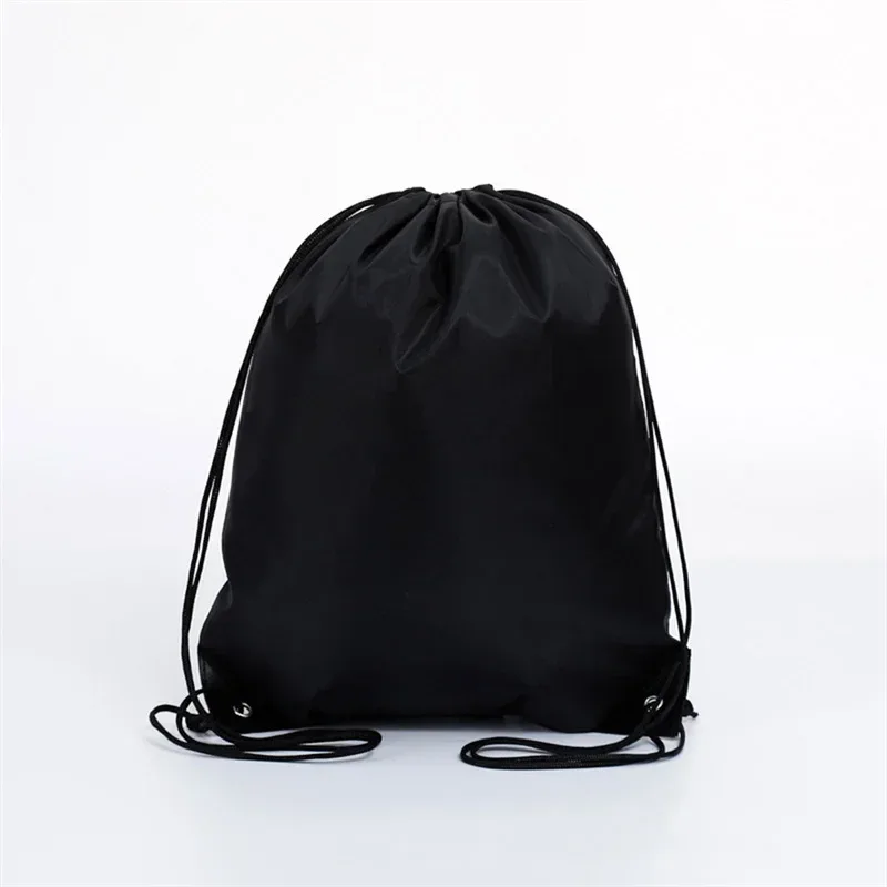 1pc sac à dos à cordon avec bande réfléchissante chaîne sac à dos cinch sacs sac en vrac pour l'école yoga sport gymnase voyage