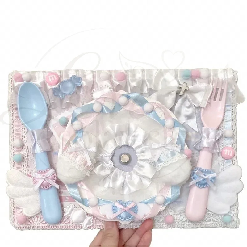 nouvel ensemble de supports pour badges d'anime ita bag, organisateur de pin's mignon avec rubans et dentelles, accessoires de panneau d'insertion décoratif itabag, panneau de présentation de badges