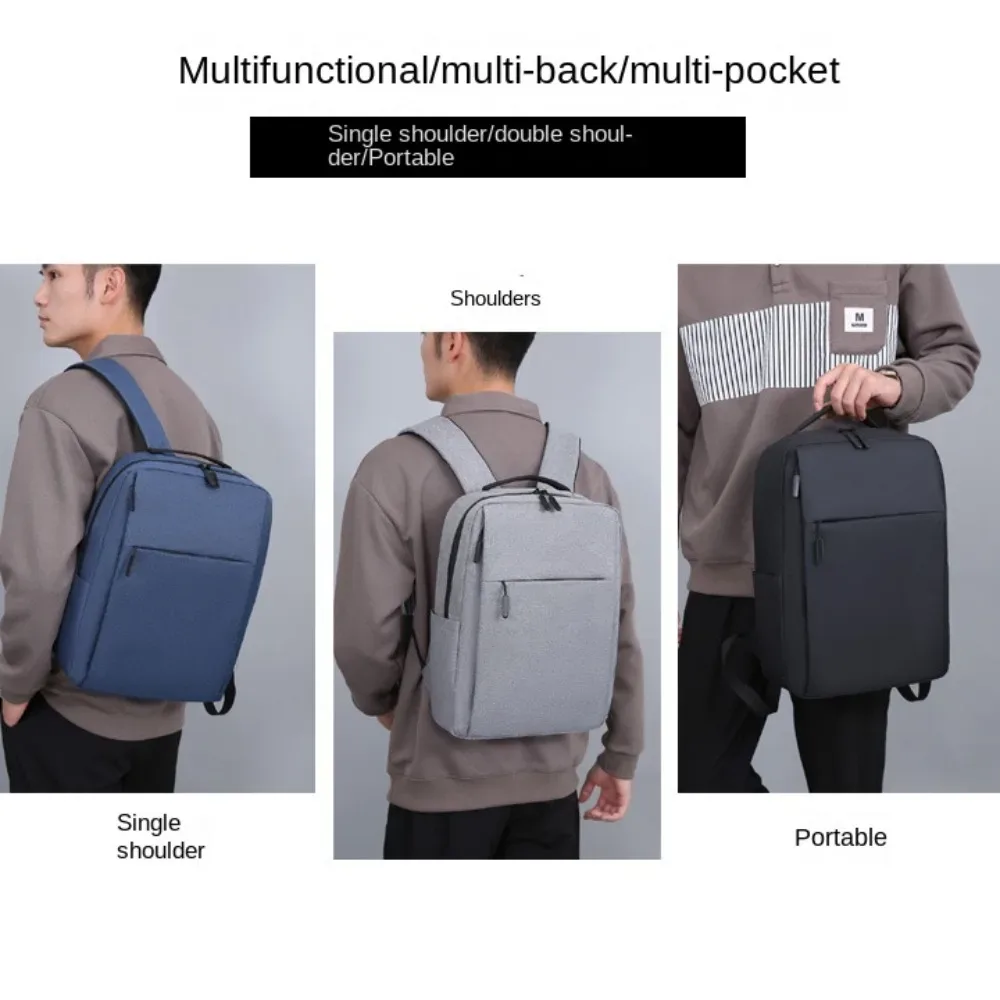 sac à dos pour ordinateur portable grande capacité pour homme, sacoche pour ordinateur portable 15,6 pouces en tissu oxford avec chargement usb, sac d'école