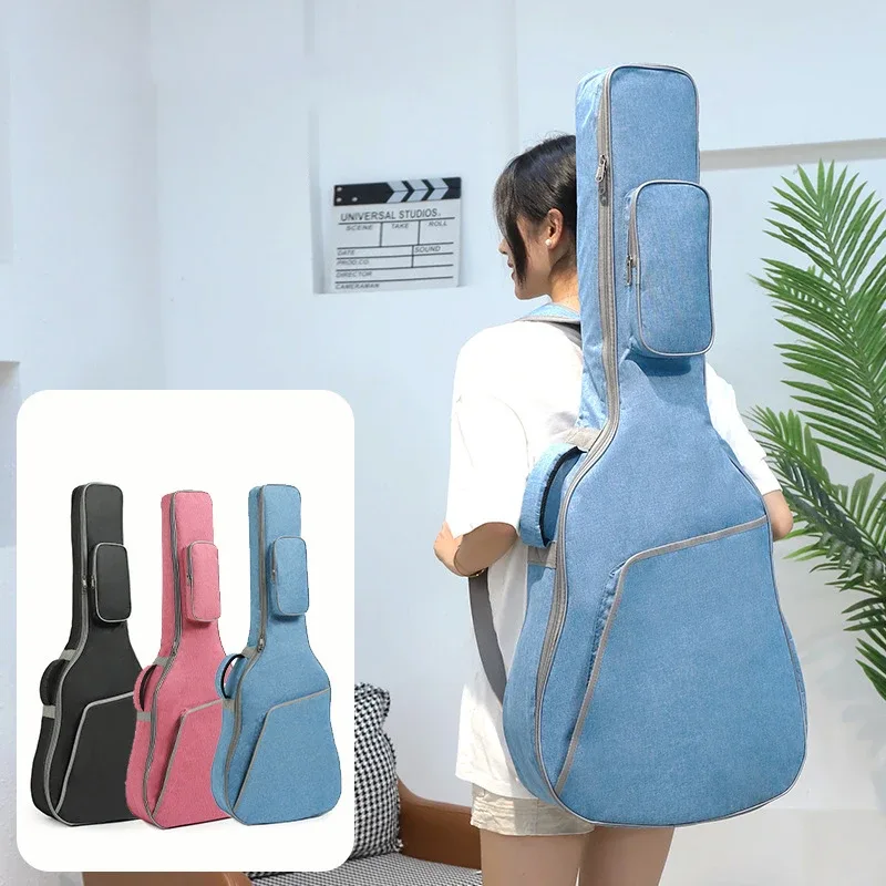 jebag-sac à dos universel classique et acoustique à double sangles, en coton oxford, épais et doux, étanche, 36/39/41 pouces