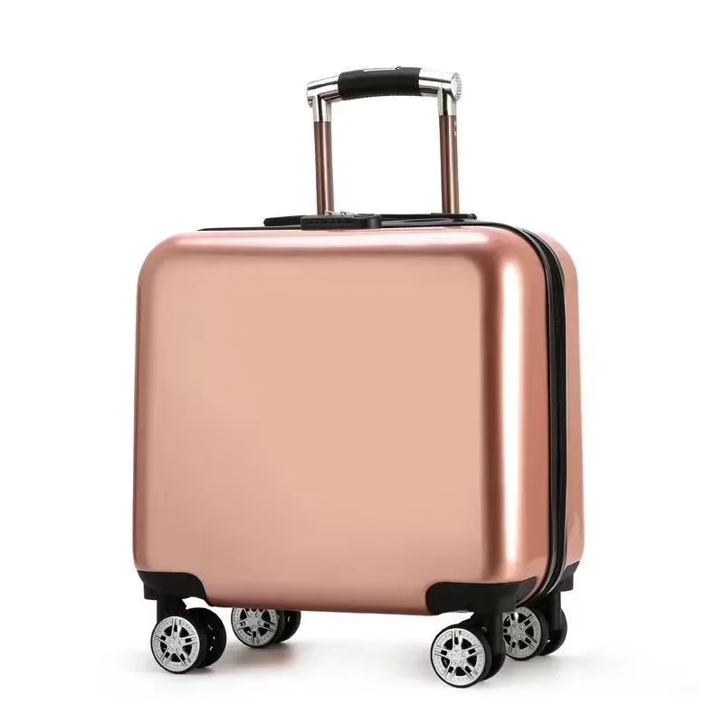 valise de chariot d'étudiant étanche de 18 pouces avec serrure à combinaison valise pour enfants avec bagage de voyage d'embarquement de roue universelle