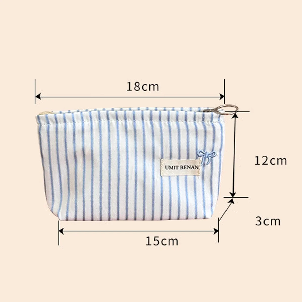 petite trousse de toilette à nœud papillon de grande capacité, sac de rangement cosmétique portable pour femmes, trousse de maquillage de voyage