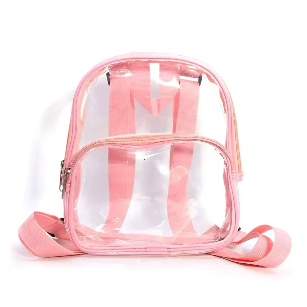 sac à dos en pvc transparent pour femmes, sac à dos de voyage, sacs d'école pour étudiants, petits sacs à main, mini sac à dos décontracté, nouvelle mode d'été