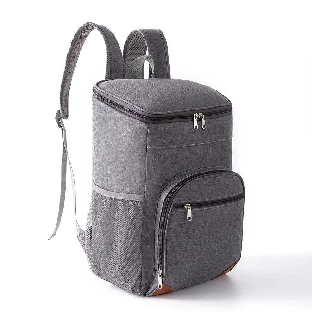 sac à dos isolé extérieur grande capacité pique-nique refroidisseur sac à dos sac de glace en plein air étanche conservation de la fraîcheur double sacs à bandoulière