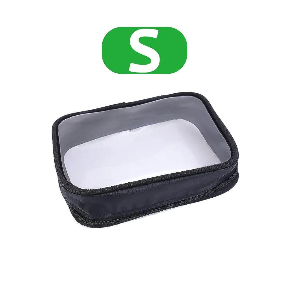 sac cosmétique étanche tpu, maquillage, boîte transparente souple, produits de bain de toilette, stockage de poudres, sacs de lavage rectangulaires anti-sale