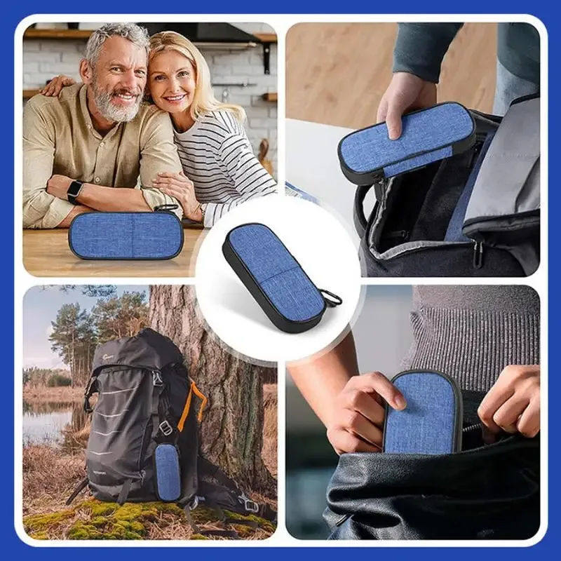 étui isotherme pour insuline avec 2 blocs réfrigérants réutilisables, sac de rangement pour médicaments, solution portable pour les voyages et les activités de plein air