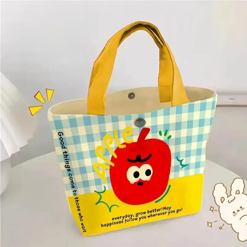 sac à main en toile rose à pois motif chat, mini sac bento mignon style dopamine, sac fourre-tout léger pour les trajets quotidiens, les sorties et le shopping