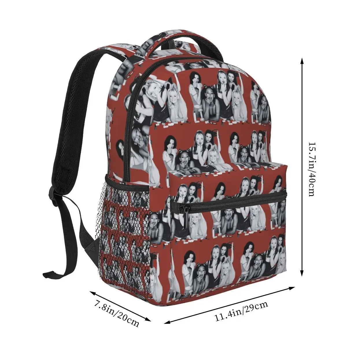 Sac à dos classique des années 90 Spice Girls Pop Girl Band, sac d'école, sac à dos de randonnée pour hommes et femmes, sac à dos à la mode, sacs à bandoulière