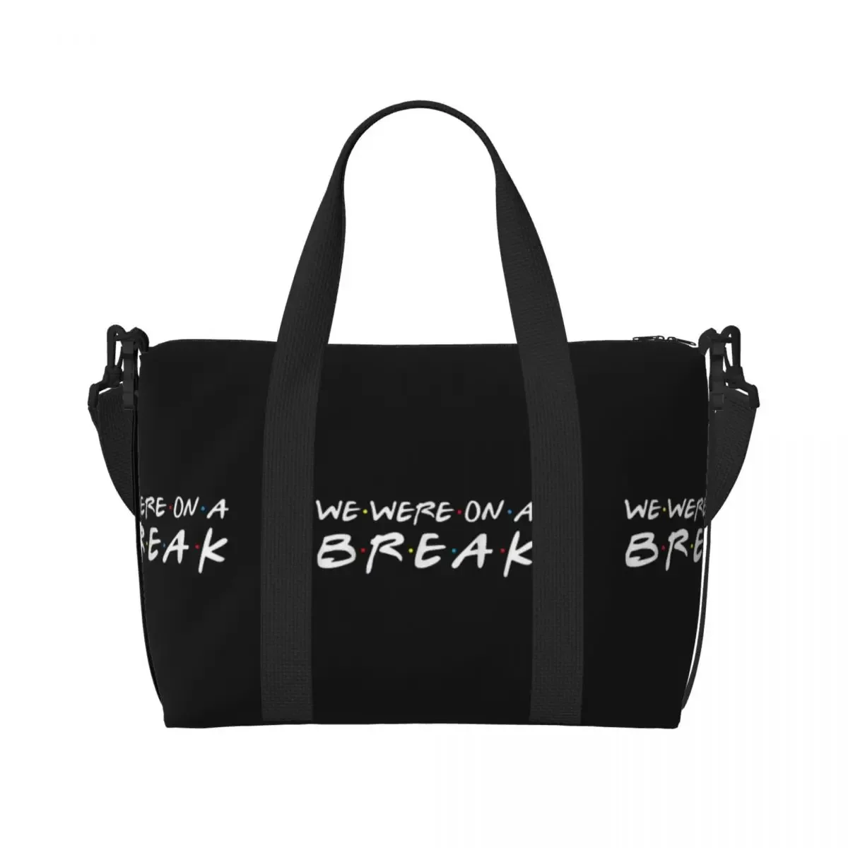 personnalisé drôle amis émission de télévision sac fourre-tout femmes grande capacité central perk café bande dessinée salle de sport plage sacs de voyage