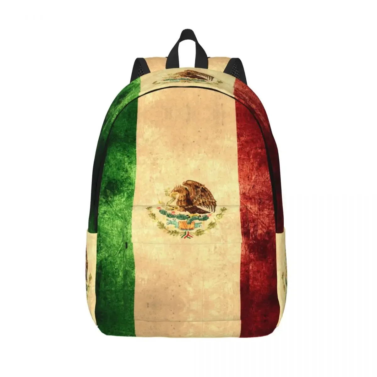 sac à dos vintage drapeau du mexique pour hommes et femmes, sac à dos pour écoliers, grande capacité, pour ordinateur portable