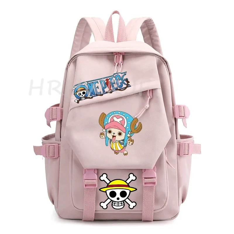 sac à dos anime one piece monkey d luffy, sac à dos d'université, sac à dos de voyage pour fille, sac à dos en nylon pour ordinateur portable, sacs d'école pour femmes et hommes