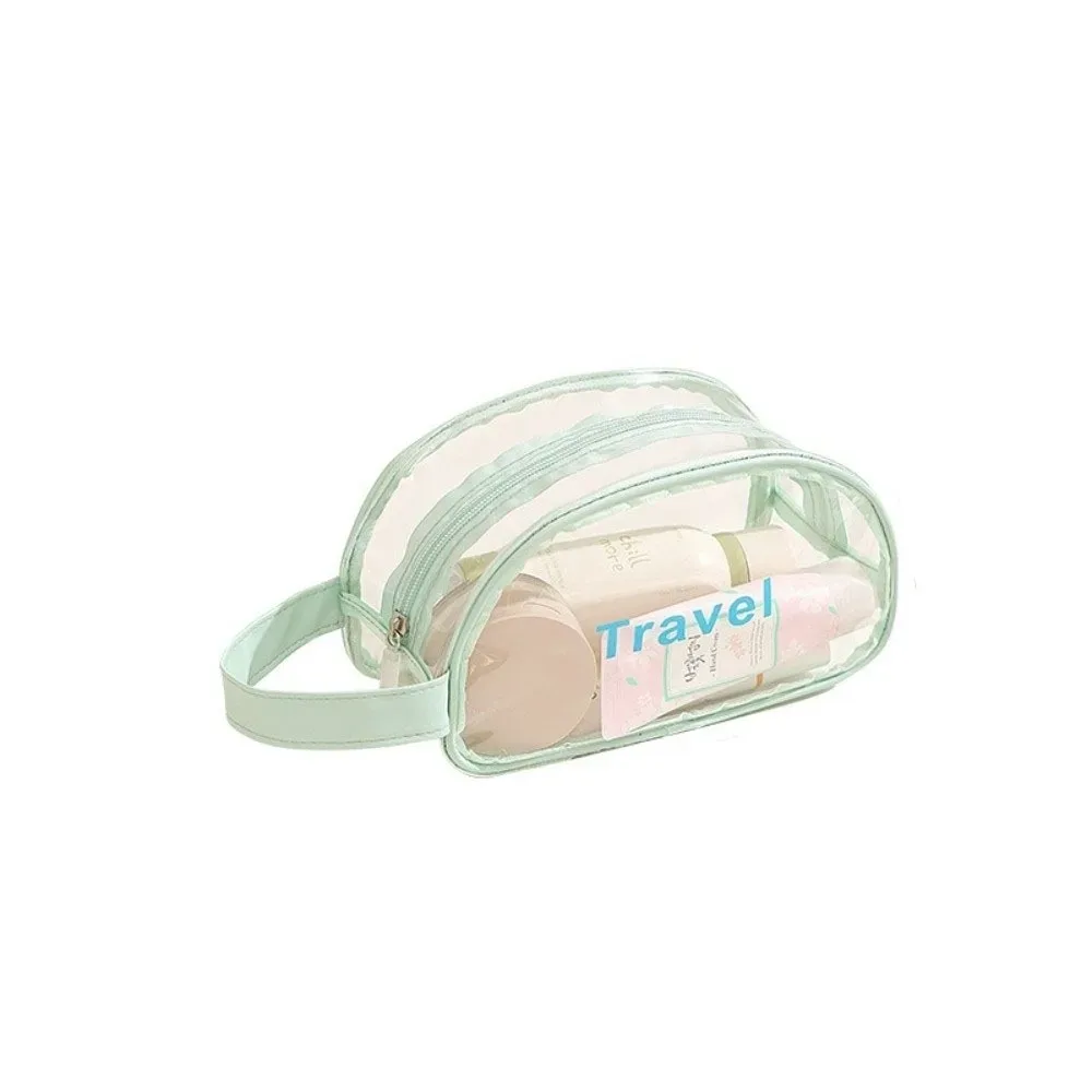 sac cosmétique transparent en pvc, grande capacité, léger, sac de rangement pour la natation, imperméable, séparation sec/humide, sac de sport pour l'entraînement.