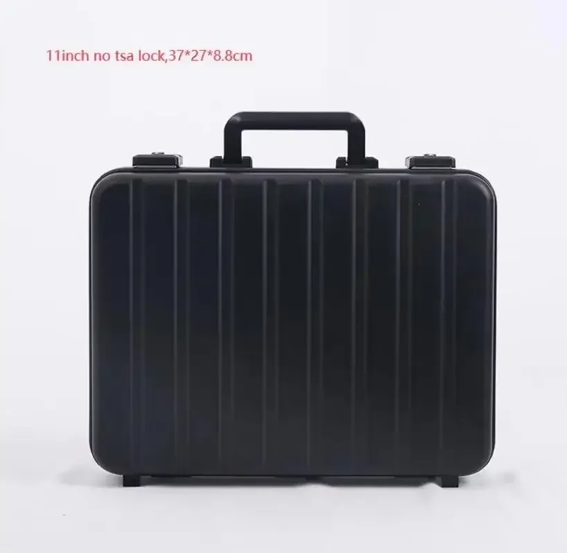 100% nouvelle mallette en aluminium boîte à outils étui pour ordinateur portable boîte d'affaires pour ordinateur portable avec serrure