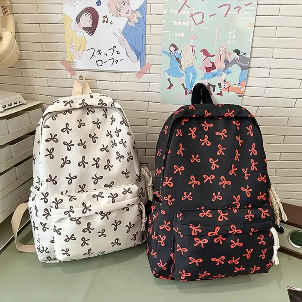 sac à dos léger et durable en nylon pour étudiantes, sac d'école mignon de grande capacité pour filles, 1 pièce