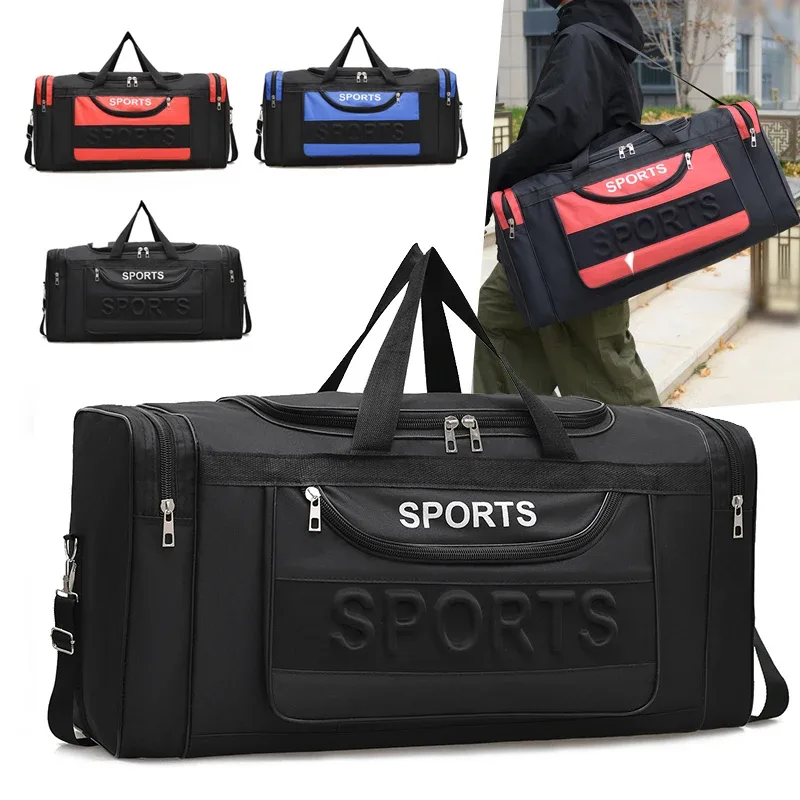 sac de voyage à bandoulière multi-poches, 1 pièce, avec sac à bagages de très grande capacité
