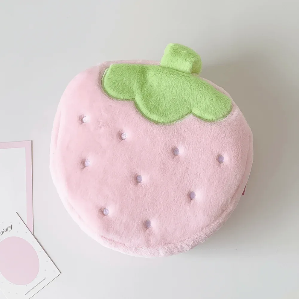 nouvelle trousse de maquillage à motif fraise, grande capacité, trousse de toilette, sac de voyage