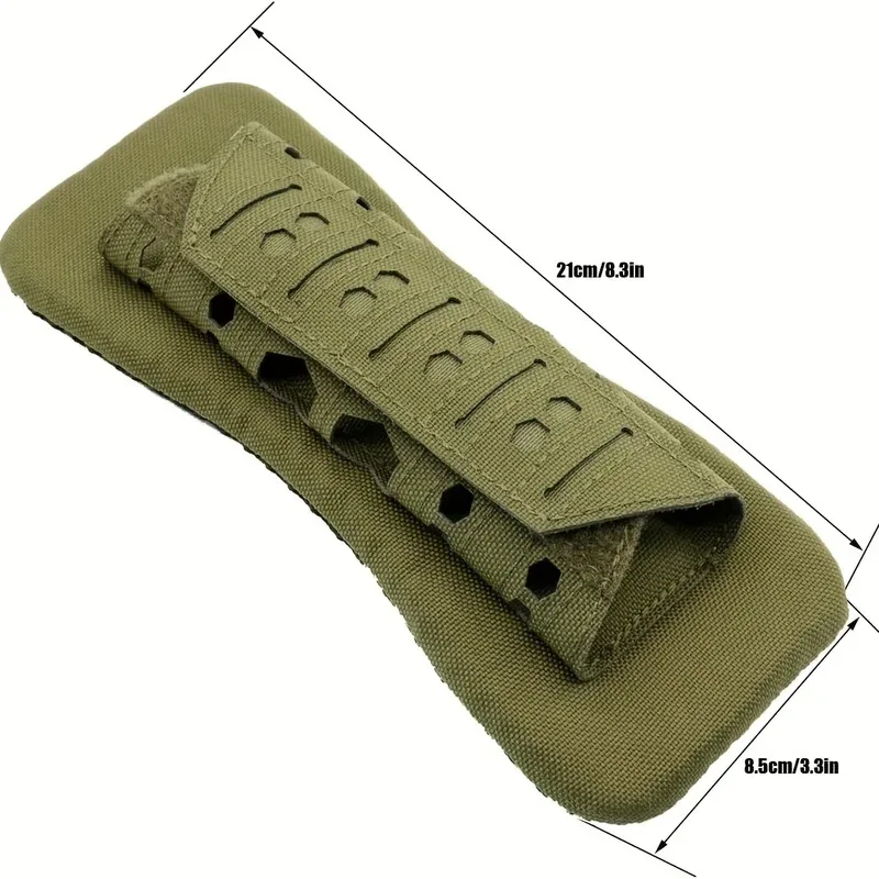 épaulière tactique respirante, sangle antidérapante d'absorption des chocs pour sac à dos en nylon découpé au laser pour l'extérieur, 1 pièce