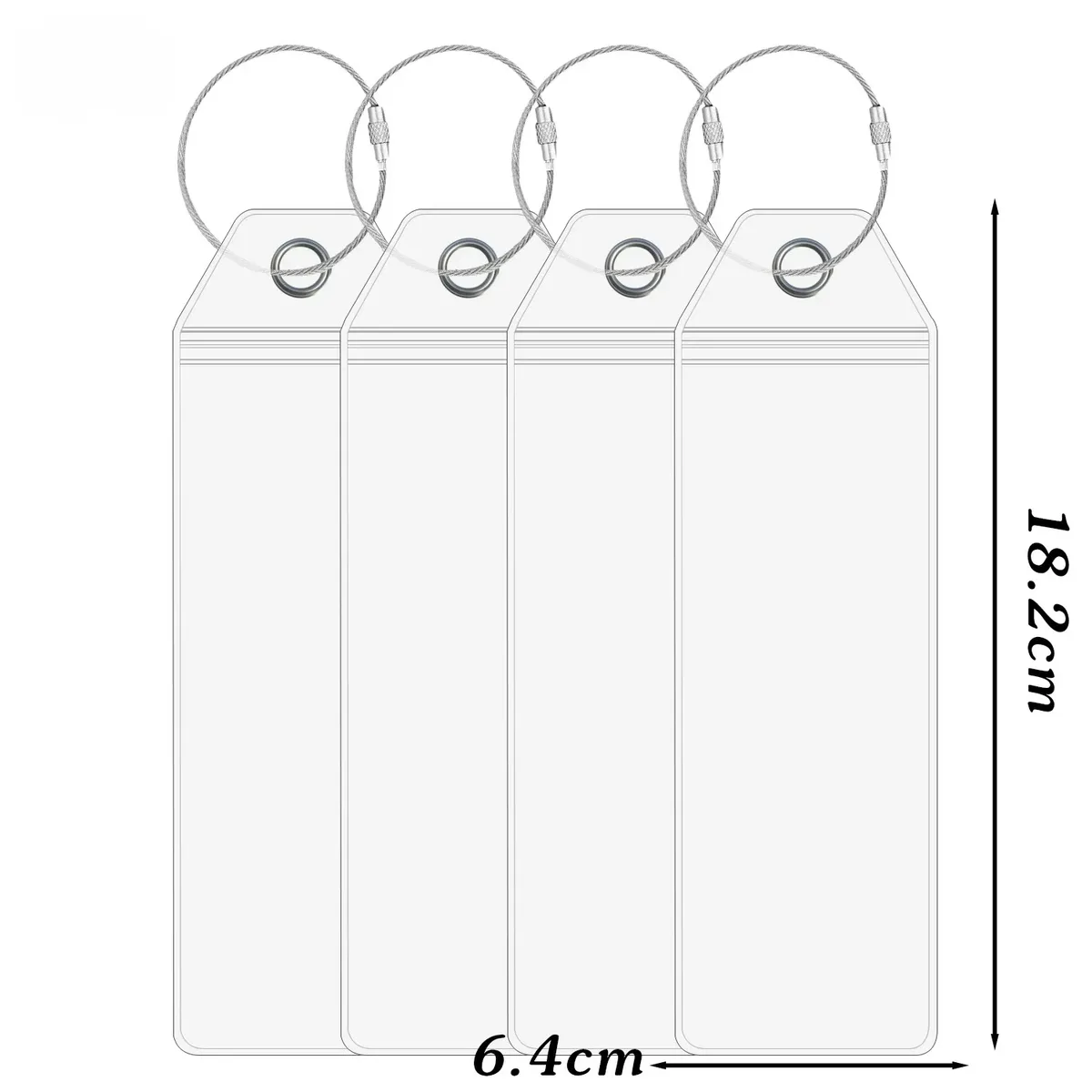 étiquette de bateau de croisière, porte-étiquette de bagage, célébrité des caraïbes royales, joint étanche avec anneau en acier, porte-étiquette en pvc épais