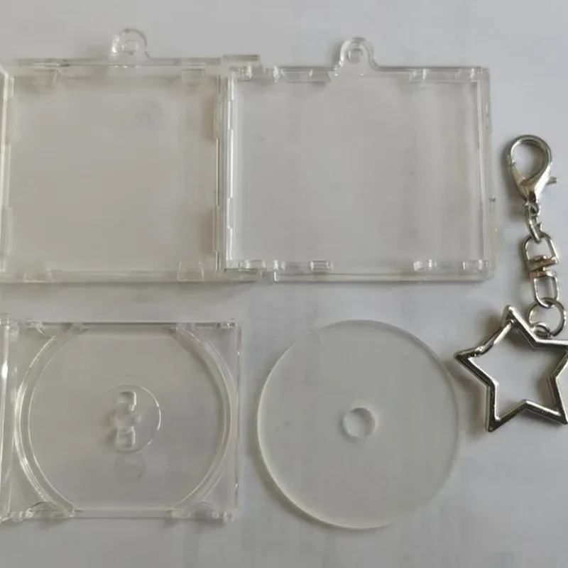 mini fonction nfc étui pour disque cd porte-clés sac charme idole album commémoratif bricolage sac à dos périphérique 1 pièce
