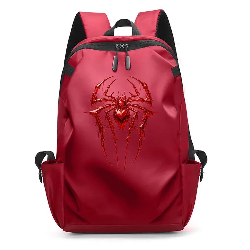 sacs à dos pour ordinateur portable imprimés motif araignée pour hommes, sacs d'école noirs pour adolescents, filles et garçons, sac à dos universitaire avec chargement usb