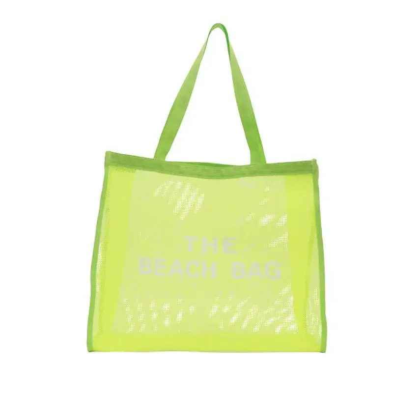 sac fourre-tout en maille pour femmes, grand sac de shopping réutilisable, durable, pour la piscine, le fitness et les voyages