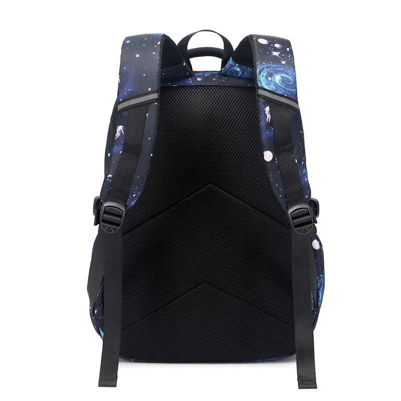 sac à dos pour enfants 3 pièces/ensemble sac à dos scolaire imperméable pour garçons sac à livres scolaire pour enfants noir sac à dos d'étudiant