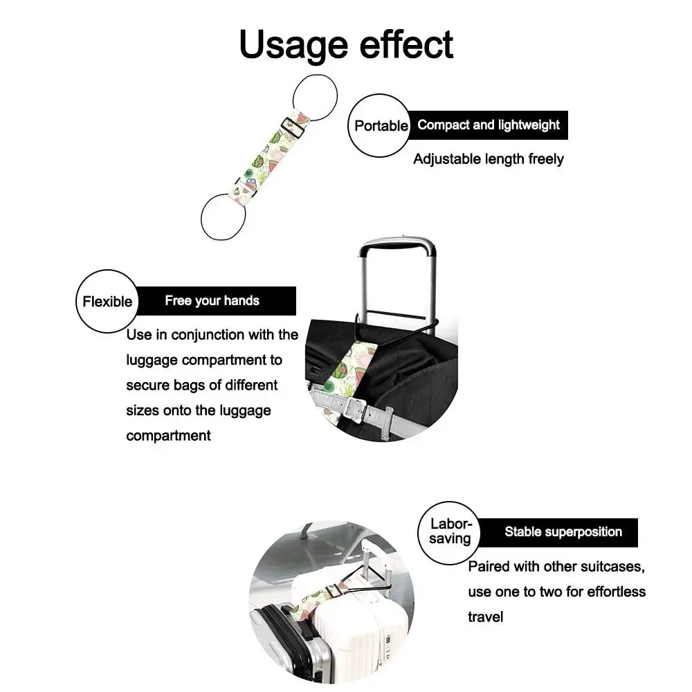nouvelle sangle élastique colorée réutilisable et réglable pour bagages, sangle de fixation pour valise, connecteur de bagages, accessoires de voyage