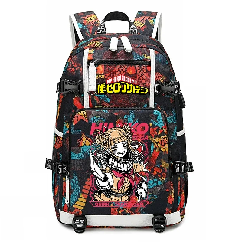 sac à dos d'école imprimé my hero academia, sac à dos unisexe de grande capacité pour garçons et filles, sac à dos de voyage décontracté