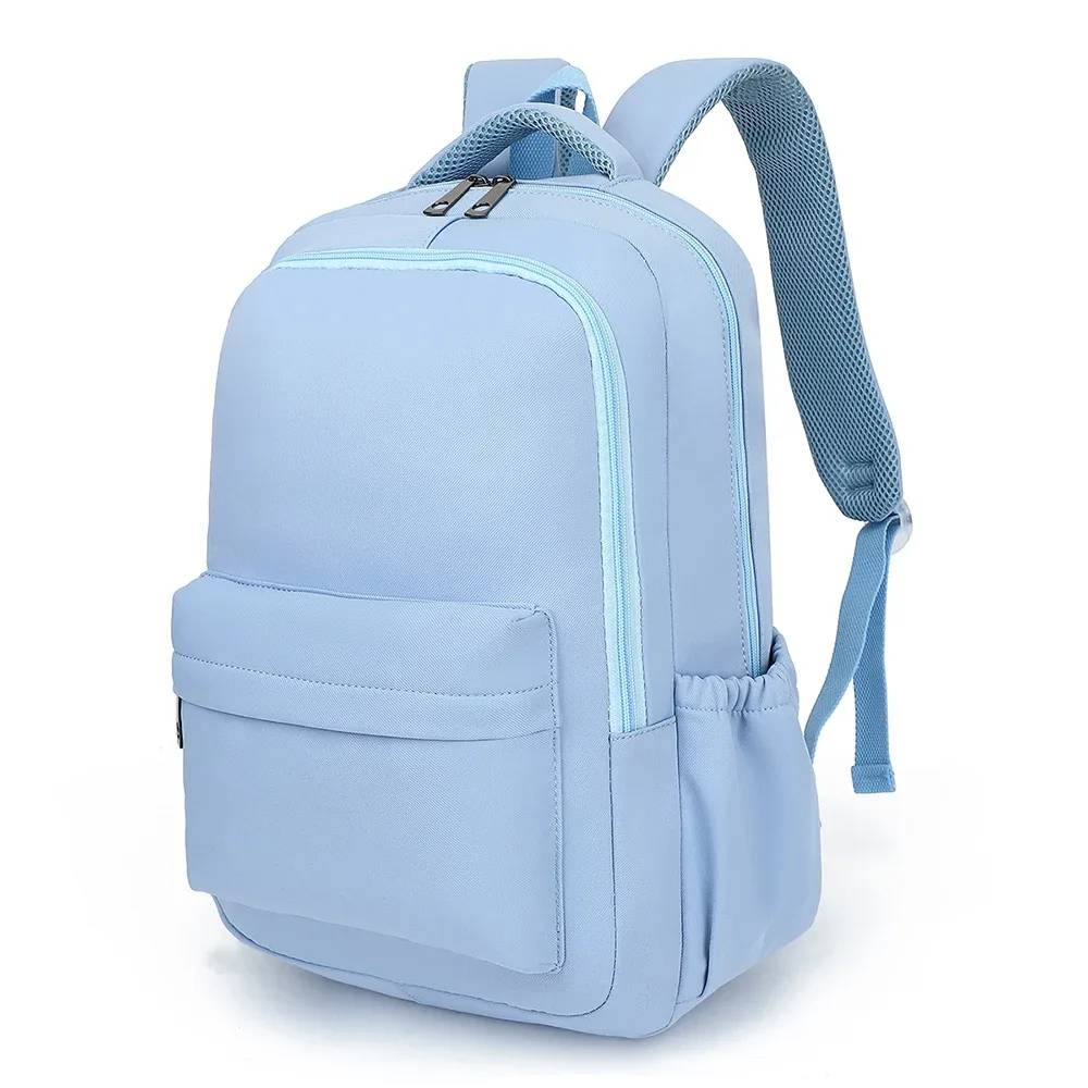 sac à dos en toile imperméable pour étudiants, sac de nettoyage solide pour hommes et femmes, sacs à dos de voyage simples, sacs pour ordinateur portable de 16 pouces, école, garçon, fille