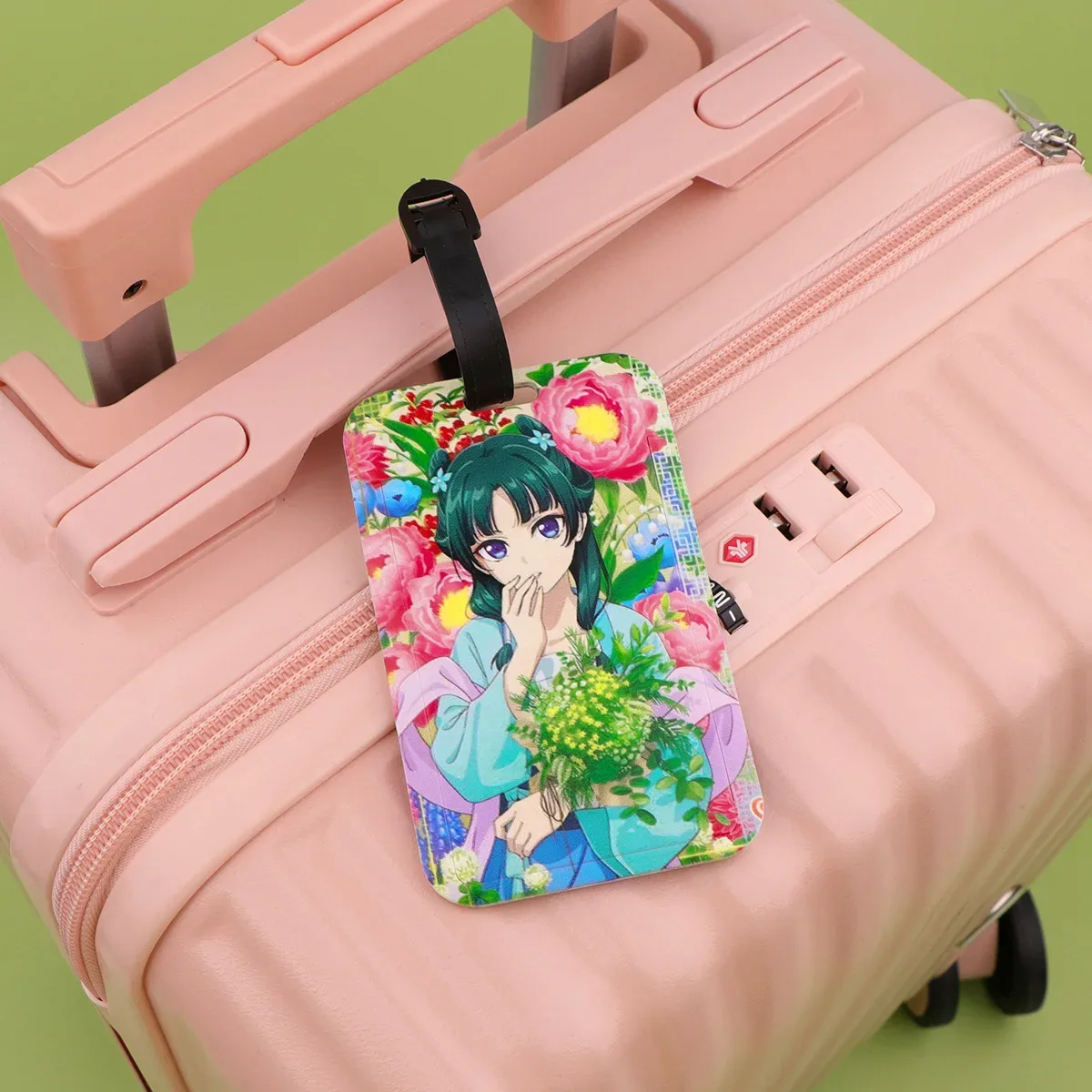 étiquettes de bagage anime japonais, identification de valise, porte-nom, étiquette de bagage, embarque de voyage, accessoires de valise portables