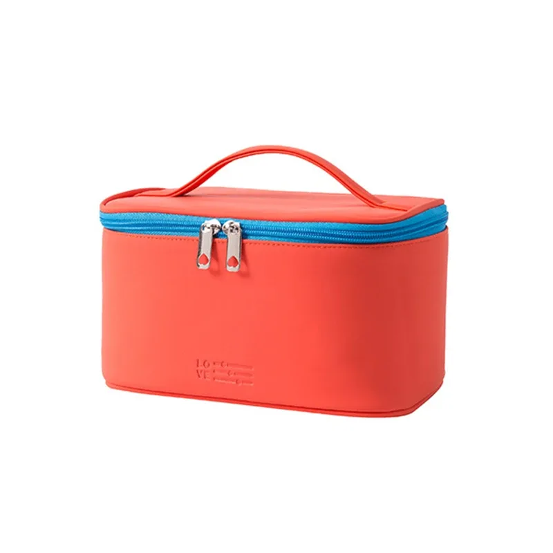 trousse de maquillage à fermeture éclair pour femme, trousse de toilette en poudre, trousse de maquillage, accessoires de la présidence