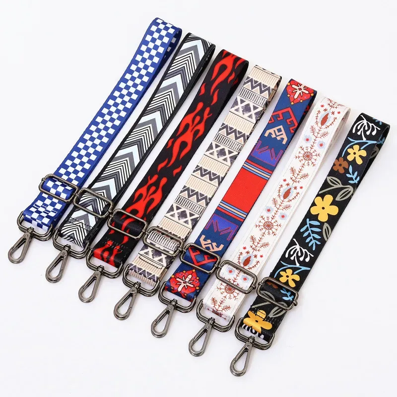 sangle de sac diy o bag pour femmes, accroche de sac à bandoulière, ceinture colorée, accessoires de sac, sangle de sac à main réglable arc-en-ciel, chaîne décorative