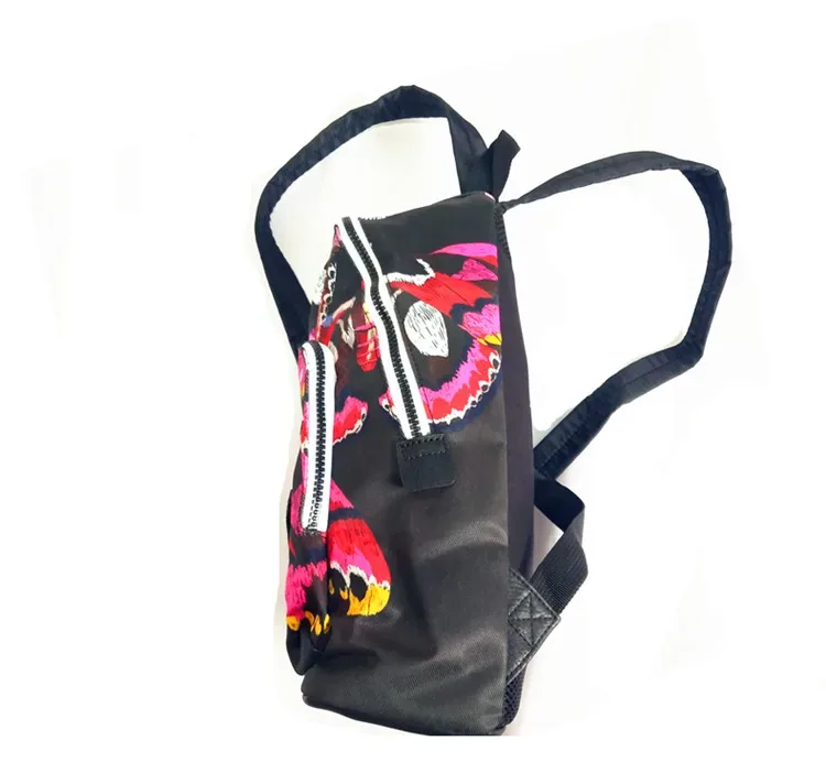 sac à dos brodé papillon imprimé pour femme
