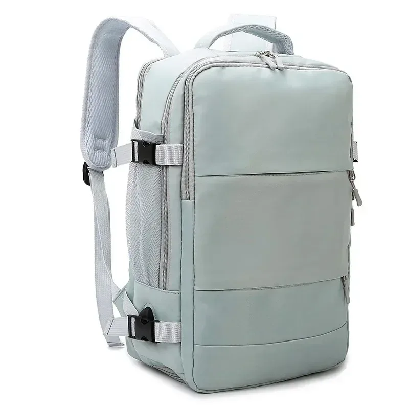 sac à dos imperméable avec compartiment à chaussures indépendant, rail de protection, interface usb, sac de voyage, sac de rangement grande capacité