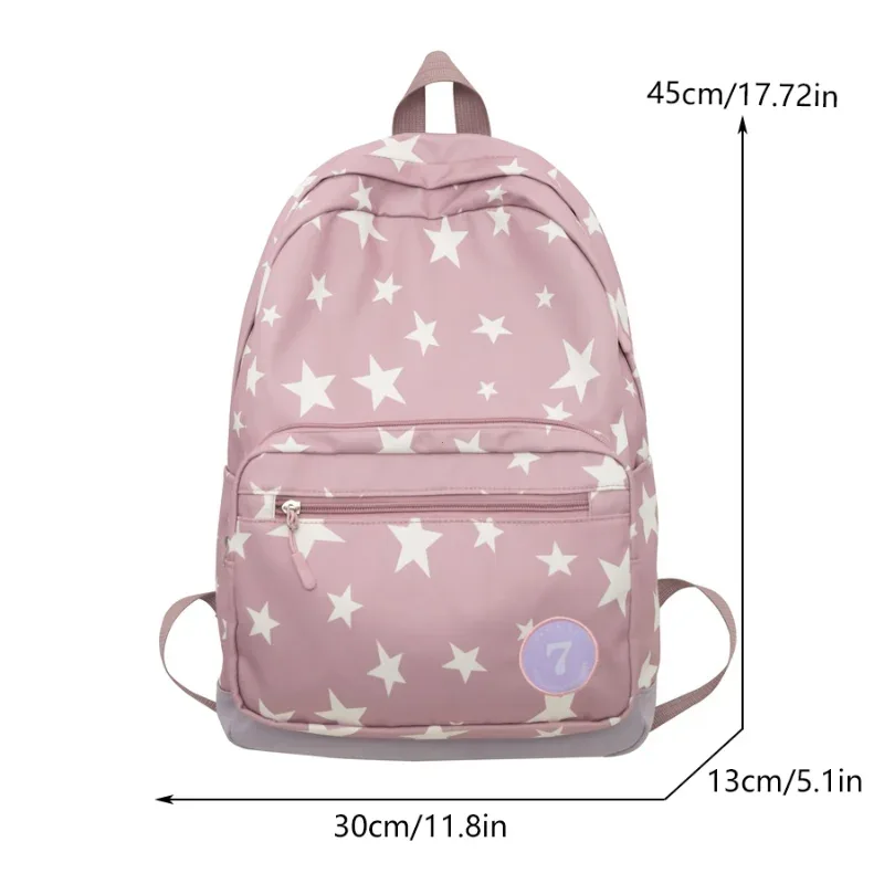 sac à dos étoile pour femmes et hommes, 17 pouces, sac à dos pour ordinateur portable, sac d'université, mignon sac à dos de voyage pour étudiant, sac à livres décontracté pour la rentrée scolaire