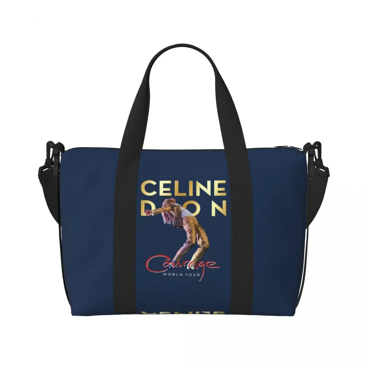 rambutterurai c-celine-s d-dion-s tour dates sac de voyage de plage sacs fourre-tout pour salle de sport yoga femmes shopping sac à bandoulière