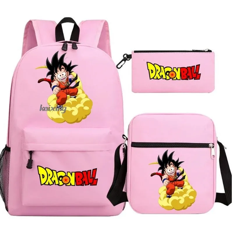 sacs d'école imprimés anime dragon ball, sac à dos camouflage pour ordinateur portable, cartable pour adolescents garçons et filles, 3 pièces/ensemble, cadeau de rentrée scolaire