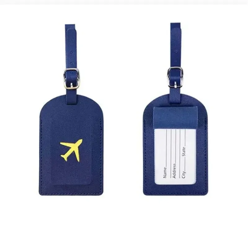 étiquette de bagage professionnelle en cuir estampé, étiquette d'adresse pour valise, étiquette d'identification nominative et d'adresse pour bagage, clip pour étiquette de bagage, accessoires de voyage