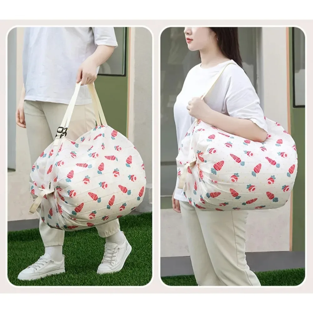 sacs de courses pliables, sac de rangement pliable avec poignée, sacs à main de voyage portables, sacs de camouflage, sac en nylon de grande capacité, 1 pièce
