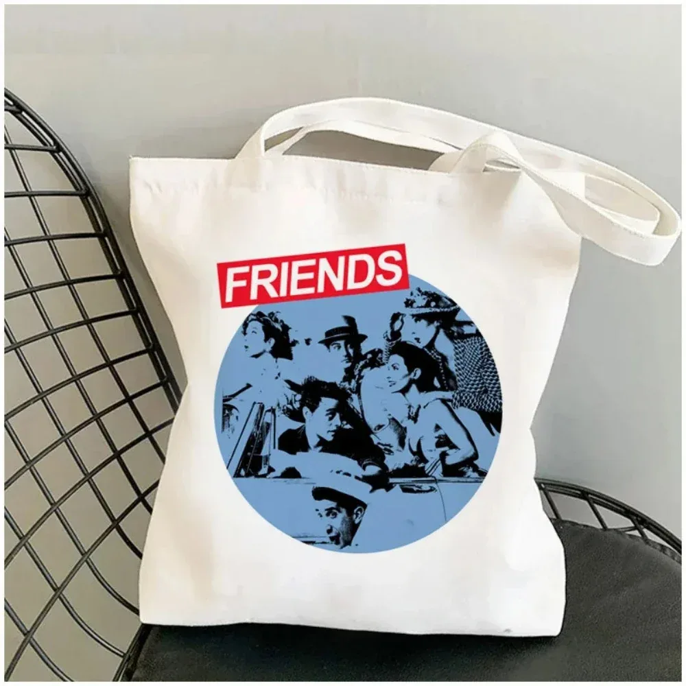 mode amis émission de télévision inspiré toile sac fourre-tout femmes décontracté style de rue harajuku shopper sac à main usage quotidien idée cadeau