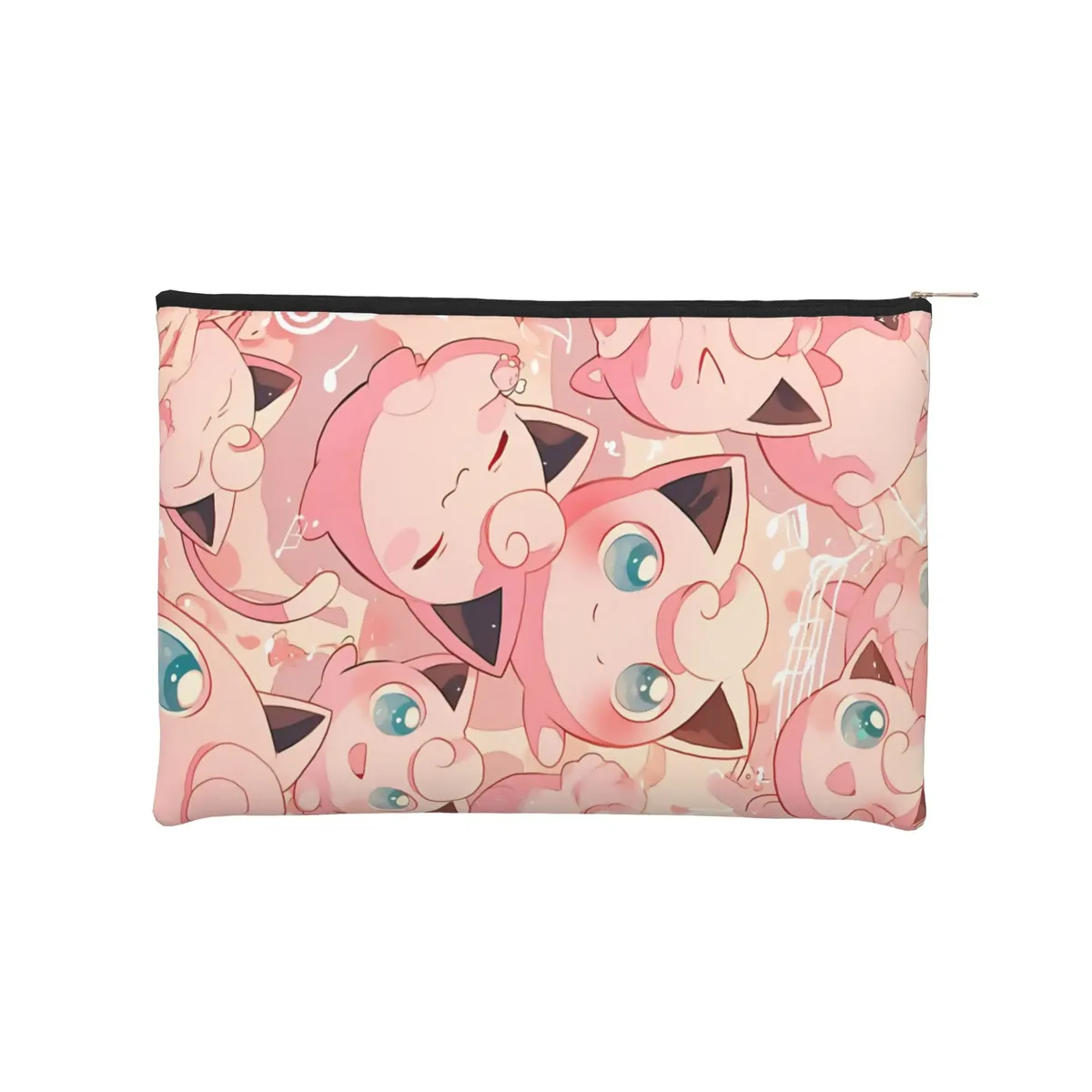 sac pliable mignon sur le thème pokémon, sac de maquillage, trousse de toilette avec fermeture éclair, pochette cosmétique de voyage