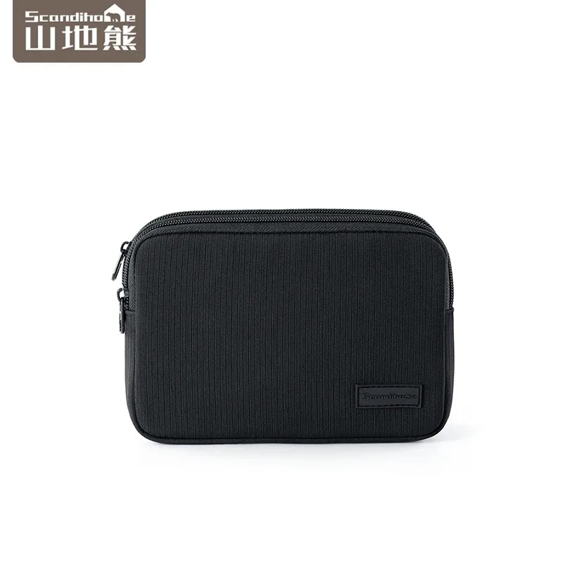 trousse de maquillage de voyage, organisateur de cosmétiques, étanche, grande capacité, détachable, double couche, fenêtre transparente, pochette de rangement de toilette pour femmes