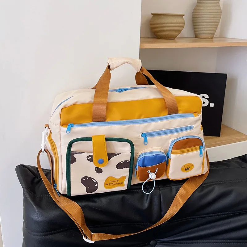 sac de voyage décontracté dopamine pour femmes, sac de sport léger, yoga, natation, fitness, court voyage d'affaires, bagage à main, nettoyage à sec