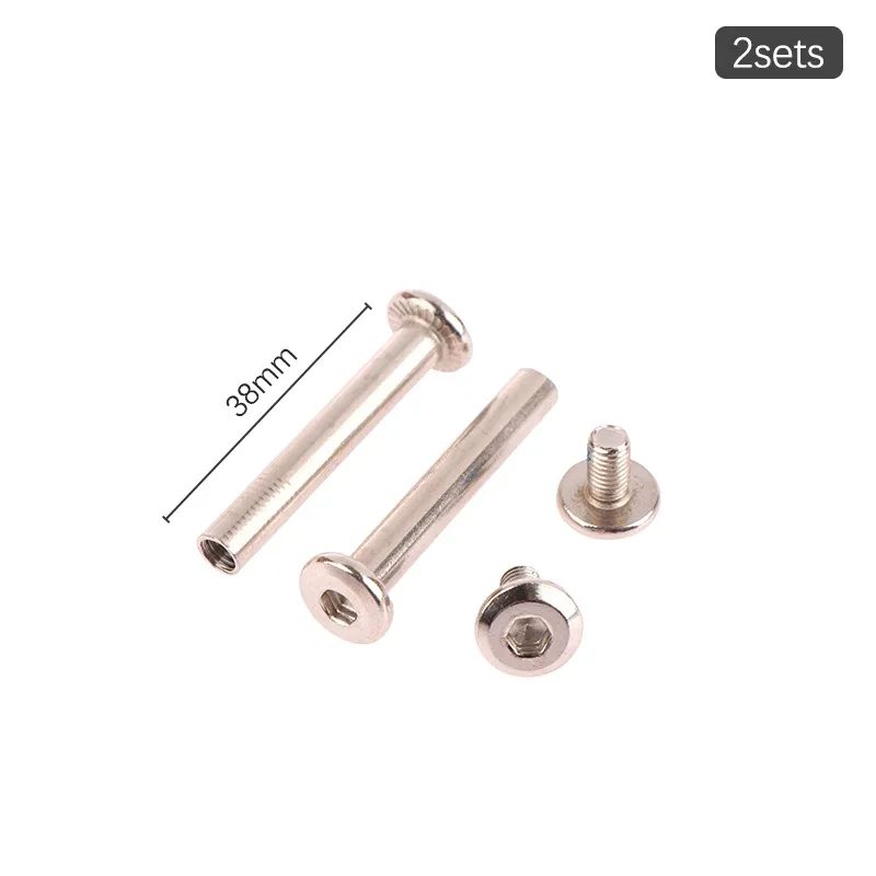 2 jeux de boulons de fixation pour roues de bagages, vis 6*33-60mm, pièces de rechange pour valises de voyage