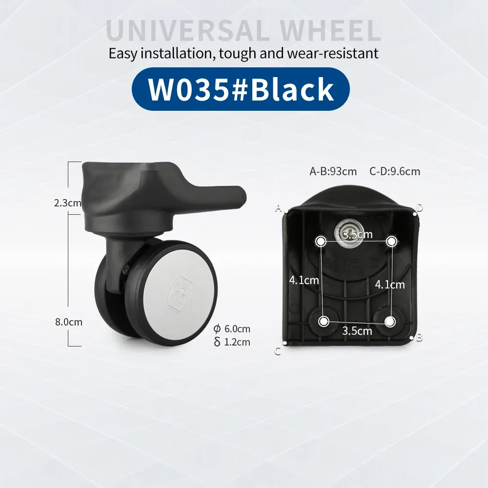 accessoires de roues pour valises, roues universelles pour bagages en cuir, roulettes pour valises à roulettes