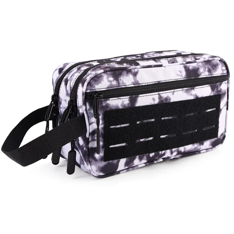 lhi trousse de toilette tactique pour hommes sac d'hygiène compartiment étanche outil de voyage molle petit kit dopp