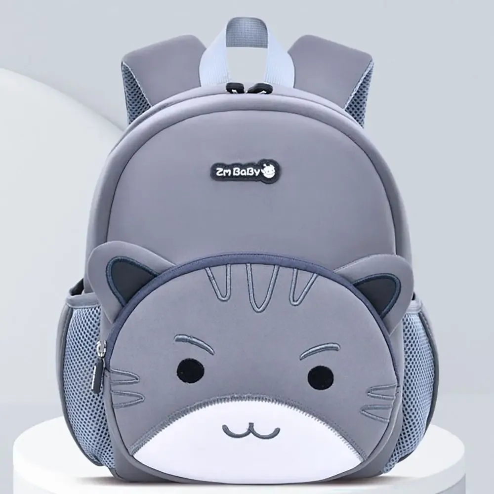sac d'école portable de grande capacité, bandoulière réglable, sac de voyage durable, sacs à bandoulière à rayures réfléchissantes de dessin animé pour étudiant