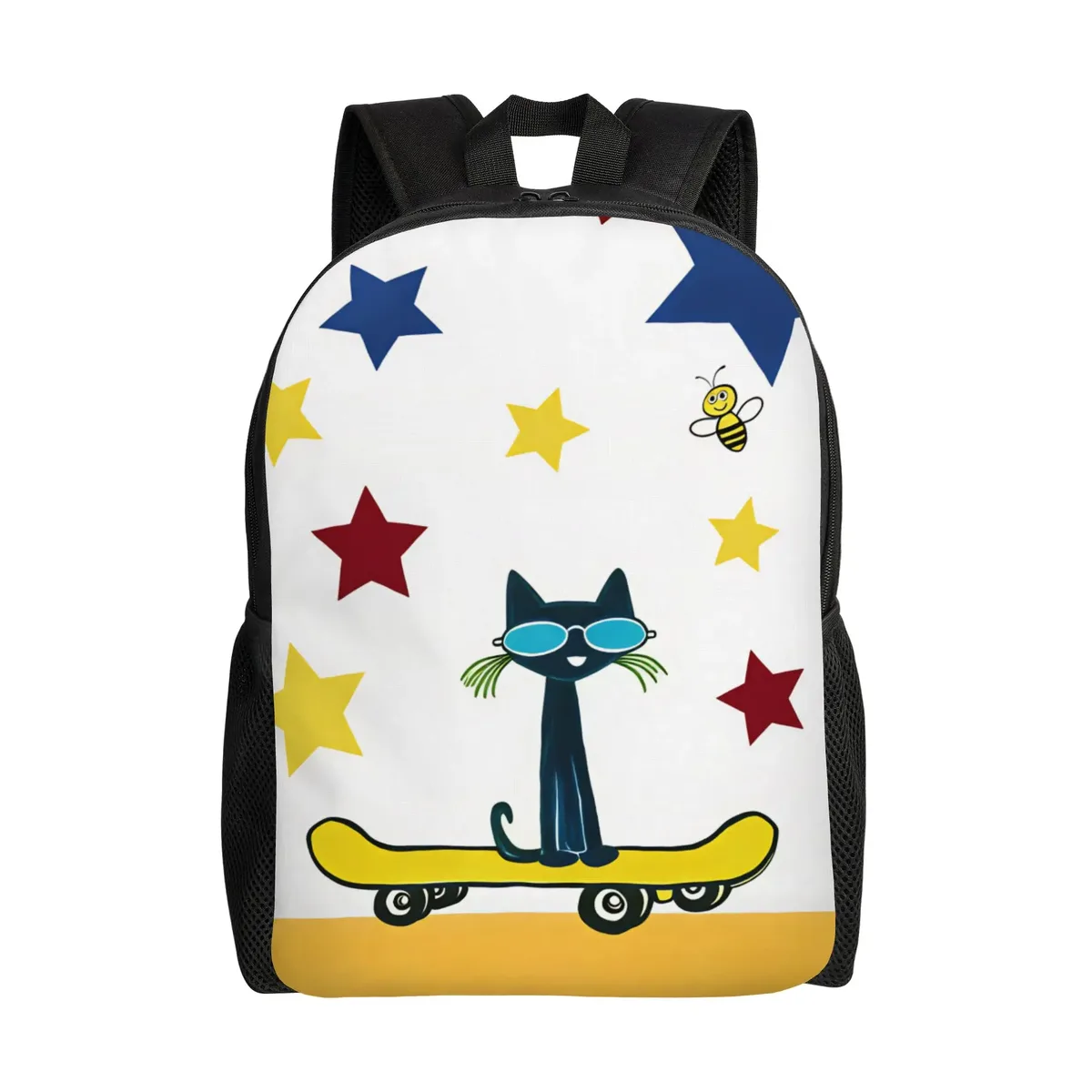 sac à dos pete cat, sacs à dos de loisirs pour femmes, sacs de camping respirants, sacs d'école secondaire, sac à dos coloré
